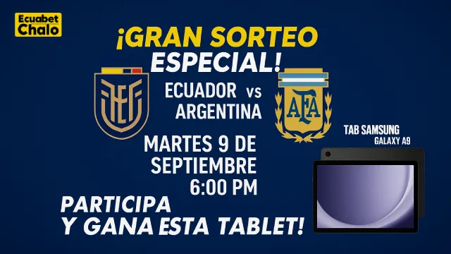 Sorteo Ecuador vs Paraguay