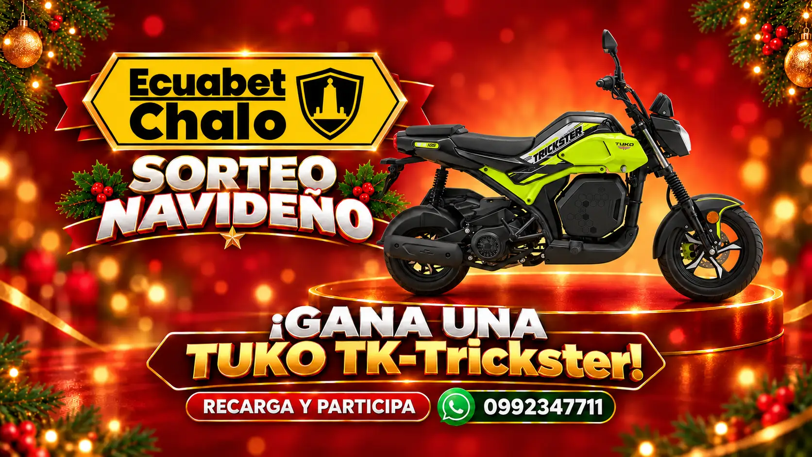 1er premio: una moto
